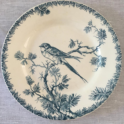 assiettes plates faience - location vaisselle vintage revisite