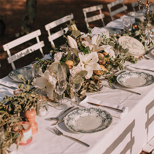 table assiettes - location vaisselle ancienne