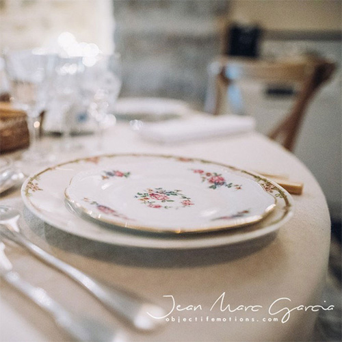table assiettes plates mariage - location vaisselle