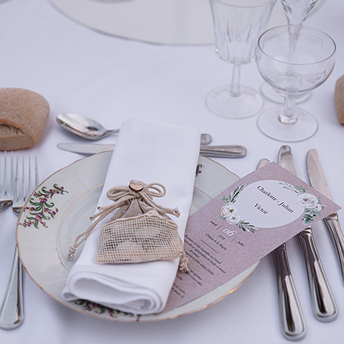 tables de mariage au chateau flaugergues