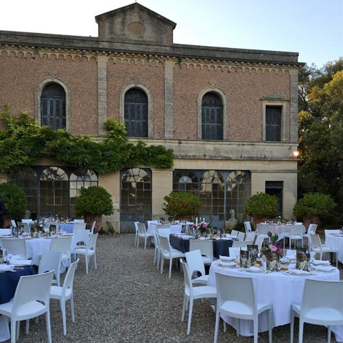 location vaisselle ancienne - repas domaine meric