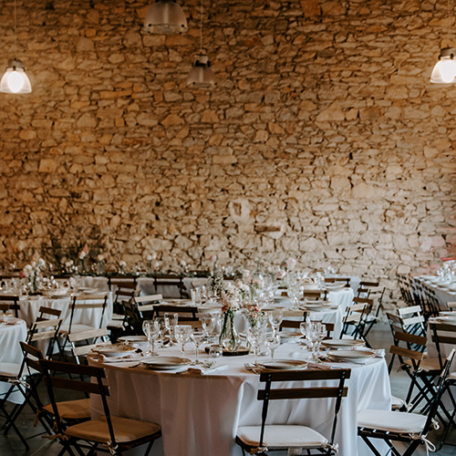 tables de mariage chateau flaugergues