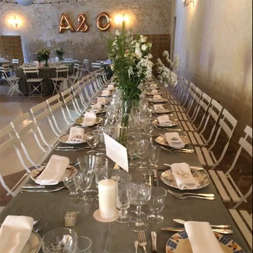 location assiette mariage