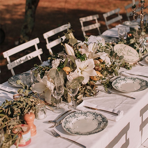 tables de mariage chateau flaugergues