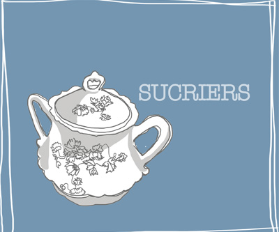 sucriers - vaisselle vintage